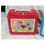 Various Vintage Lunchboxes Including Pound Puppies with Thermos, Nosy Bears, Looney Tunes and It