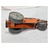 Vintage Orange Metal Toy Steamroller marked "DIESEL"