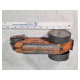 Vintage Orange Metal Toy Steamroller marked "DIESEL"