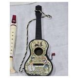 Mattel Toy Instruments including Music Maker Guitars and Recorder