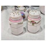 Assorted Vintage and Decorative Ceramics and Clock, Madame Alexander Peter Pan, Covington Stonewear, Rosina bone china cup and saucer made in England, a Taylor & Kent cup, and a Maruhon ware pot from 