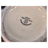 Assorted Vintage and Decorative Ceramics and Clock, Madame Alexander Peter Pan, Covington Stonewear, Rosina bone china cup and saucer made in England, a Taylor & Kent cup, and a Maruhon ware pot from 