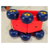 Fisher-Price Vintage Toys including 1973 Bouncing Buggy, Cookie Monster Pull Toy, and Measuring Man