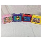 Lot of Vintage Lunchboxes including Disney, Chipmunks, Winnie the Pooh