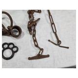 Iron Shackles, Chains and Other Iron Antiques
