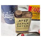 Vintage Oil Cans and Lubricators Collection including brands like Johnson