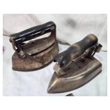 Vintage Electric Irons Including Steem Electric Corp Model 425, Sterling, and American Beauty