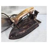 Vintage Electric Irons Including Steem Electric Corp Model 425, Sterling, and American Beauty