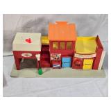 Fisher-Price Playsets - Family Village with Theater and Fire Hall, Also Police Station, Garage, Barber Shop
