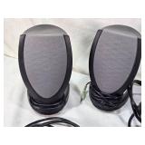 Lot of HP Power Adapters, Speakers, and Cables