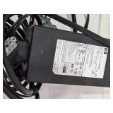Lot of HP Power Adapters, Speakers, and Cables
