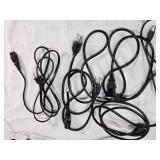 Lot of HP Power Adapters, Speakers, and Cables