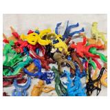 Large Lot of Vintage Plastic Toy Figures Cowboys and Indians