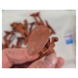 Large Lot of Vintage Plastic Toy Figures Cowboys and Indians