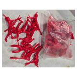 Large Lot of Vintage Plastic Toy Figures Cowboys and Indians