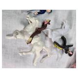 Large Lot of Vintage Plastic Toy Figures Cowboys and Indians
