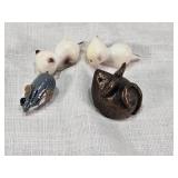 Assorted Vintage Collectibles including ABC Triplicate Club Patch, Microphone Tie Pin, Gold Shoe Keyring, Tie Clip and Novelty Items