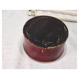 Lot of Antique Hardware and Decor Items Including Metal Lamp, Sign, Dual Towel Hanger and Handles