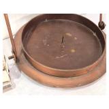 Lot of Antique Hardware and Decor Items Including Metal Lamp, Sign, Dual Towel Hanger and Handles