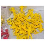Lot of Vintage Plastic Toy Figures including Tim-Mee Indians and Other Figures