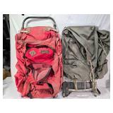 Eddie Bauer External Frame Backpack and Green Frame Backpack