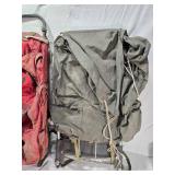 Eddie Bauer External Frame Backpack and Green Frame Backpack