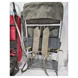 Eddie Bauer External Frame Backpack and Green Frame Backpack