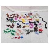 Assorted Plastic Animal Figures, Dinosaurs, Gorillas and More