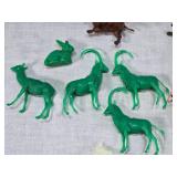 Assorted Plastic Animal Figures, Dinosaurs, Gorillas and More