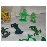 Plastic Toy Cowboys and Indians Figures in Various Colors and Poses