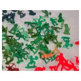 Plastic Toy Cowboys and Indians Figures in Various Colors and Poses