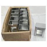 Lot of Metal Storage Tins with Windows