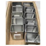 Lot of Metal Storage Tins with Windows