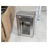 Lot of Metal Storage Tins with Windows