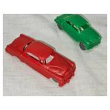 Toy Cars and Accessories Set including Gas Pumps, Signs, and Vehicles