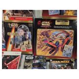 Huge Lot of Star Wars Puzzles including The Empire Strikes Back 1500 Piece Puzzle, Episode I Podrace Challenge Puzzle, and Lenticular Puzzles - Uncounted