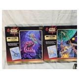 Unopened Star Wars Puzzles and Game including Episode I Puzzles, Stand-Up Valentines, Darth Vader Tin, and Card Game