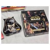 Unopened Star Wars Puzzles and Game including Episode I Puzzles, Stand-Up Valentines, Darth Vader Tin, and Card Game