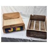 Jack G. Zaninovich Farms Inc. Vintage Wooden Grape Crate and other Crate