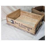 Jack G. Zaninovich Farms Inc. Vintage Wooden Grape Crate and other Crate