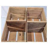Vintage Greenleaf and Stork Brand Wooden Crates