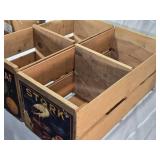 Vintage Greenleaf and Stork Brand Wooden Crates