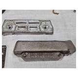 John Deere Grady Grader Toy and Vintage Cast Iron Items and Other Tractor Toys