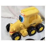 John Deere Grady Grader Toy and Vintage Cast Iron Items and Other Tractor Toys