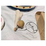 Willow Tree Figurine, Wire Basket, and Decorative Tins