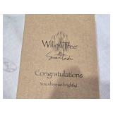 Willow Tree Figurine, Wire Basket, and Decorative Tins