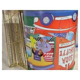 Willow Tree Figurine, Wire Basket, and Decorative Tins