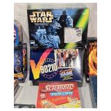 Board Games including Jeopardy, Scrabble Junior, and Star Wars Escape Game