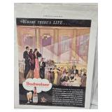 Vintage Budweiser Advertisement 1933