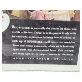 Vintage Budweiser Advertisement 1933